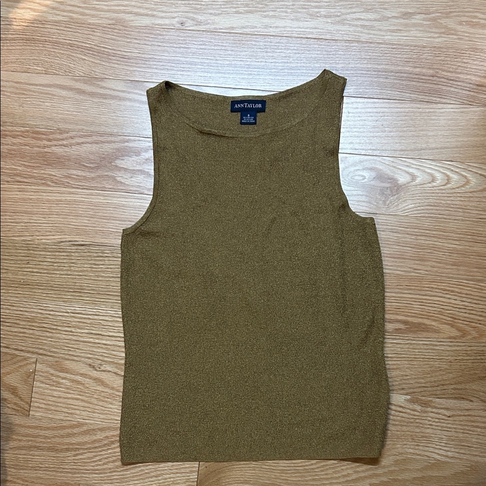Ann Taylor shimmered Rust Tank Top.